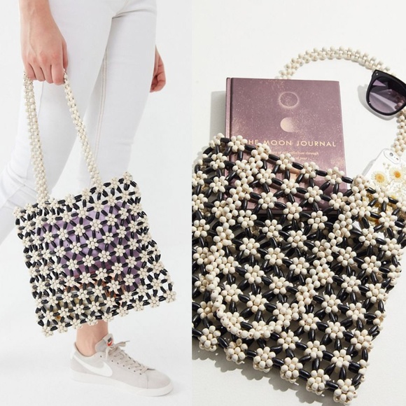 Urban Outfitters Handbags - Urban Outfitters Brea Floral Beaded Hand Bag